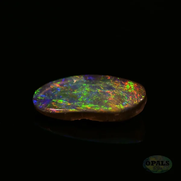 0.71ct Australian Natural Solid Black Opal 4