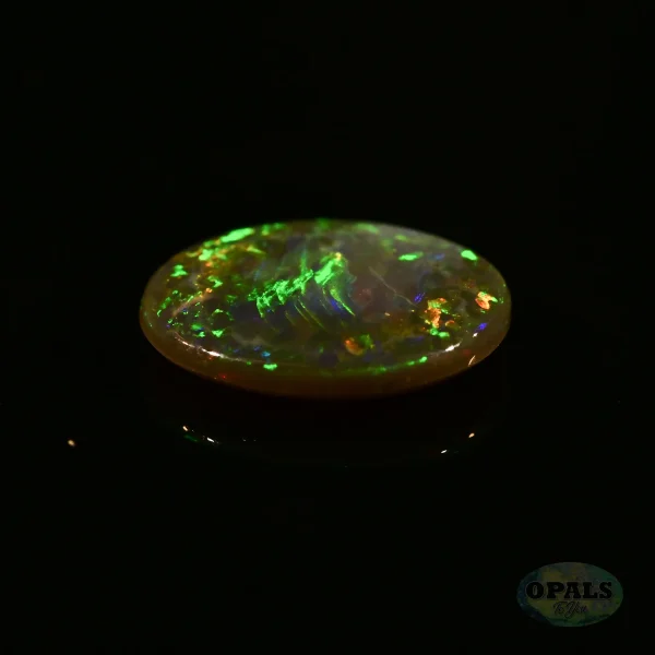 0.75ct Australian Natural Solid Black Opal Featuring Green Blue Red Orange Gold 5