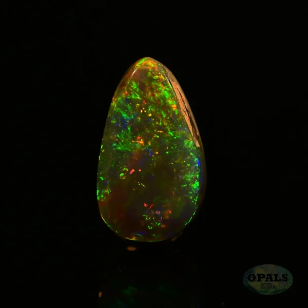 0.88ct Australian Natural Solid Light Opal Featuring Blue Green Orange Red 2