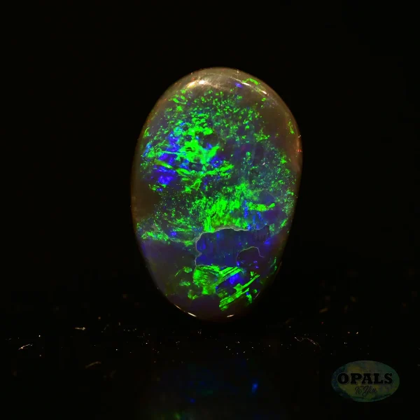 0.98ct Australian Natural Solid Black Opal Featuring Green blue 2