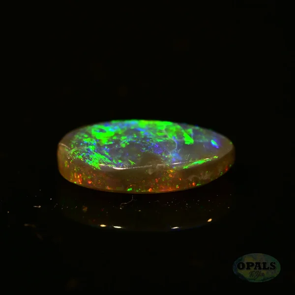 0.98ct Australian Natural Solid Black Opal Featuring Green blue 5
