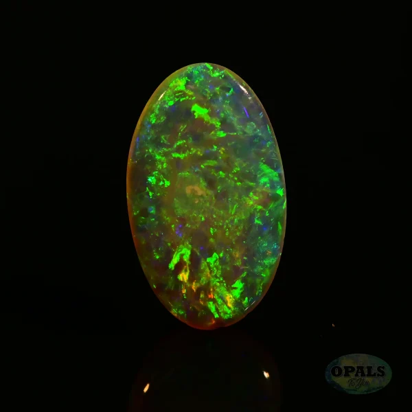 1.25ct Australian Natural Solid Crystal Opal Featuring Orange Green Gold Purple 2