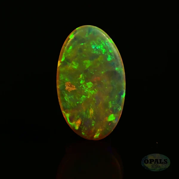 1.25ct Australian Natural Solid Crystal Opal Featuring Orange Green Gold Purple 3