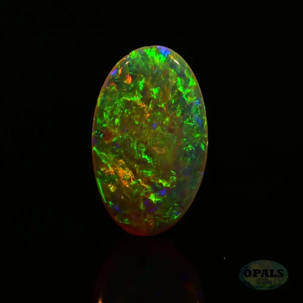 1.25ct Australian Natural Solid Crystal Opal Featuring Orange Green Gold Purple 5