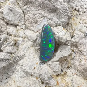 1.53 Ct Australian Natural Solid Dark Opal Featuring Green Blue Purple 1