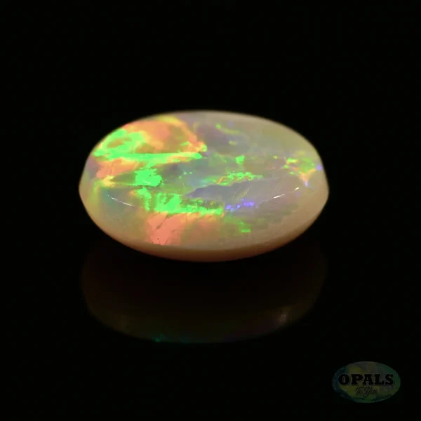 1.59 Ct Australian Natural Solid Light Opal Featuring Green Gold Red Orange Purple 4