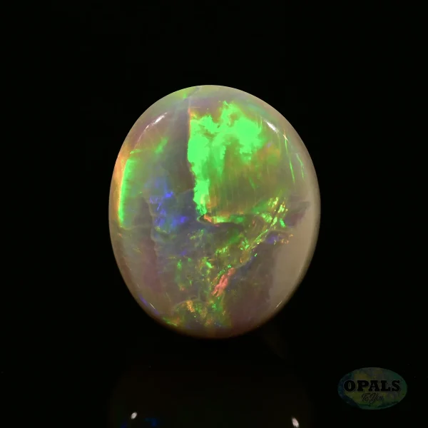 1.59 Ct Australian Natural Solid Light Opal Featuring Green Gold Red Orange Purple 5