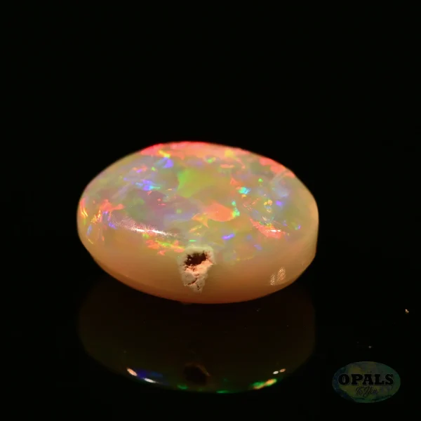 1.71 Ct Australian Natural Solid Light Opal Featuring Red Blue Green Purple Turquoise 4