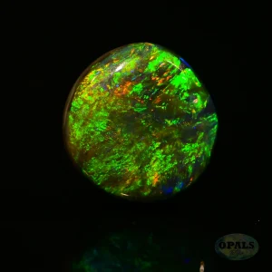 1.79ct Australian Natural Solid Black Opal Featuring Green Blue Purple Orange And Blue 1 1