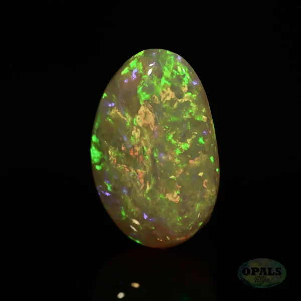 2.34ct Australian Natural Solid Crystal Opal Featuring Red Green Gold Purple Orange Blue 2