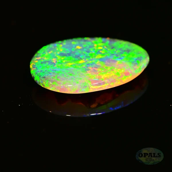 2.38ct Australian Natural Solid Black Opal Featuring Blue Green Gold 4 1