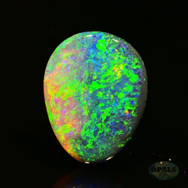 2.38ct Australian Natural Solid Black Opal Featuring Blue Green Gold 5 1