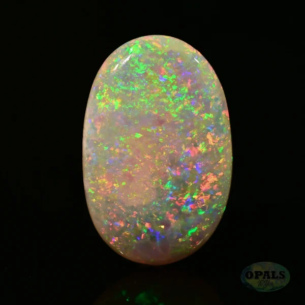 2.40ct Australian Natural Solid Crystal Opal Featuring Flashes Of Blue Yellow Red Green 2
