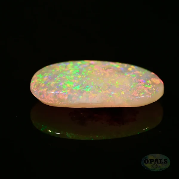 2.40ct Australian Natural Solid Crystal Opal Featuring Flashes Of Blue Yellow Red Green 4