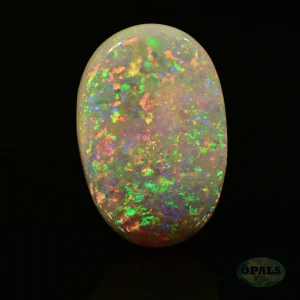 2.40ct Australian Natural Solid Crystal Opal Featuring Flashes Of Blue Yellow Red Green 5