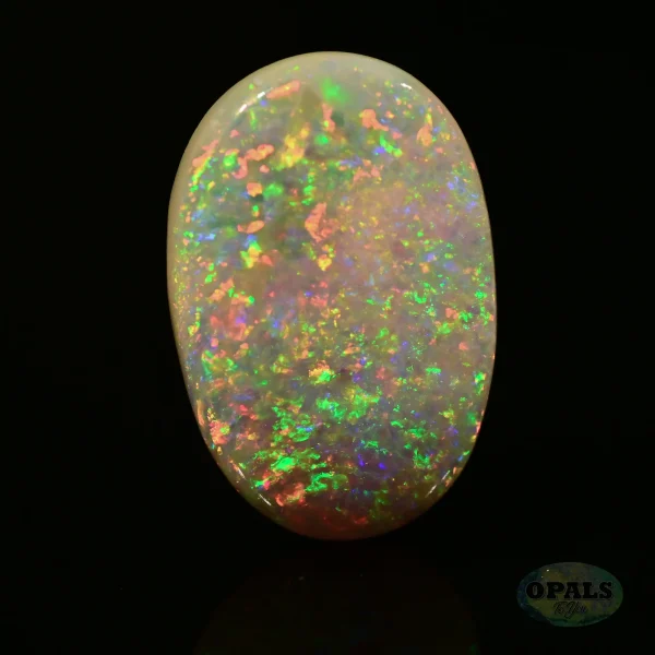 2.40ct Australian Natural Solid Crystal Opal Featuring Flashes Of Blue Yellow Red Green 5