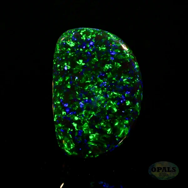 2.55ct Australian Natural Solid Black Opal – Featuring Green And Blue 4