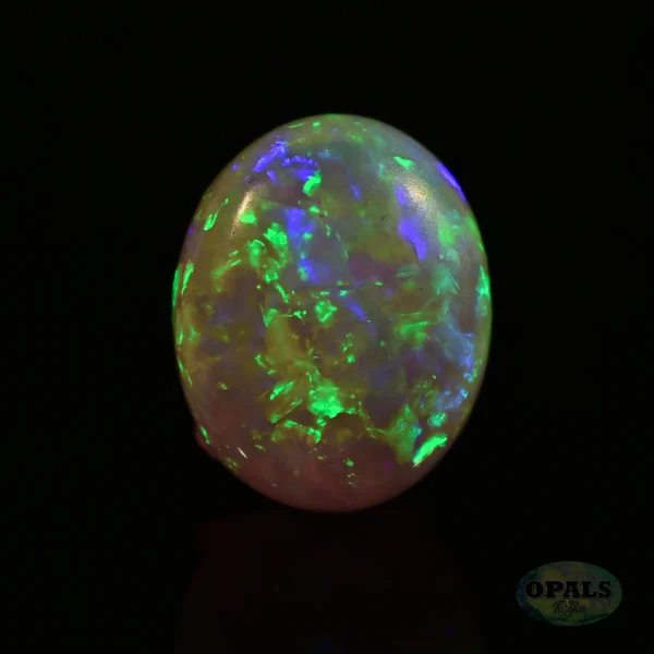 2.63ct Australian Natural Solid Crystal Opal Featuring Green Orange Purple Gold 3