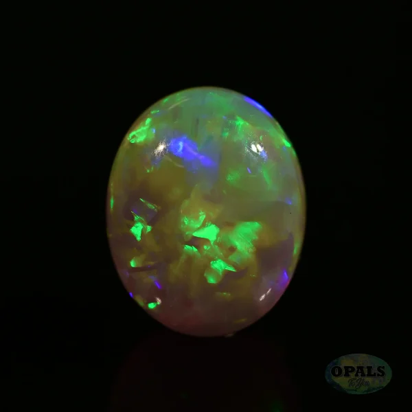 2.63ct Australian Natural Solid Crystal Opal Featuring Green Orange Purple Gold 5