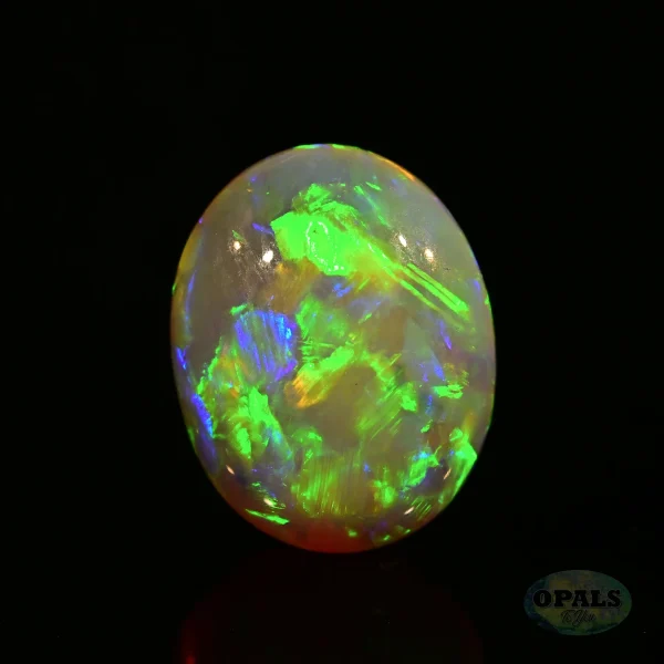 2.78ct Australian Natural Solid Crystal Opal Featuring Green Orange Blue Gold Purple 2