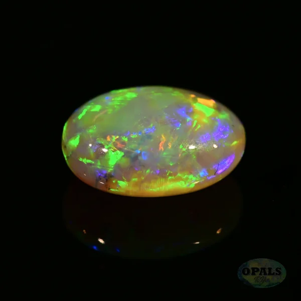 2.78ct Australian Natural Solid Crystal Opal Featuring Green Orange Blue Gold Purple 4