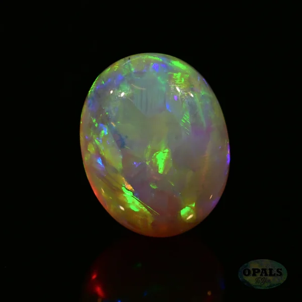 2.78ct Australian Natural Solid Crystal Opal Featuring Green Orange Blue Gold Purple 5