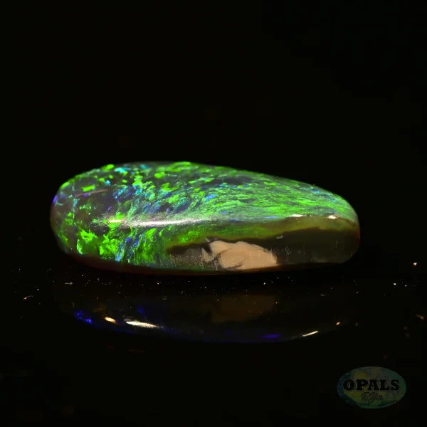 3.24ct Australian Natural Solid Black Opal Featuring Dark Blue Green 3 1