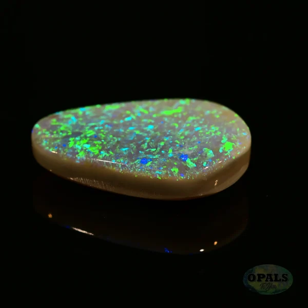 4.19ct Australian Natural Solid Dark Opal Featuring Green Blue 4