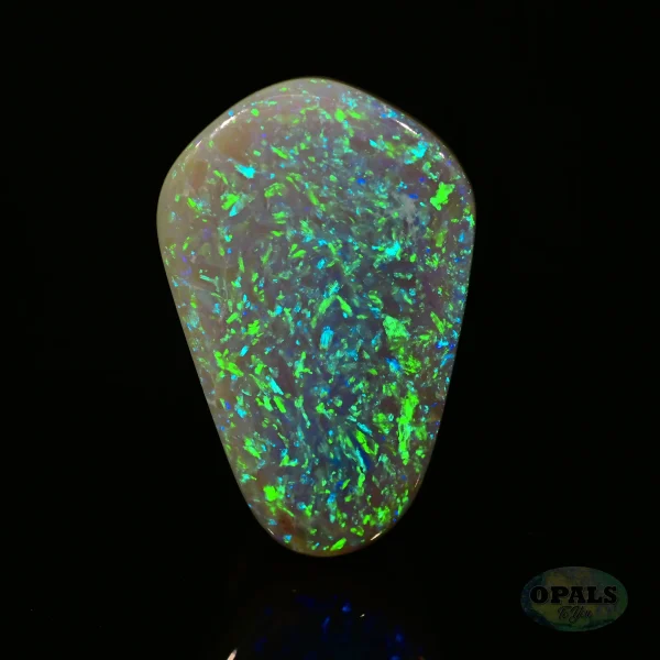 4.19ct Australian Natural Solid Dark Opal Featuring Green Blue 5