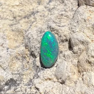 4.32ct Australian Natural Solid Black Opal Featuring Blue And Green 1