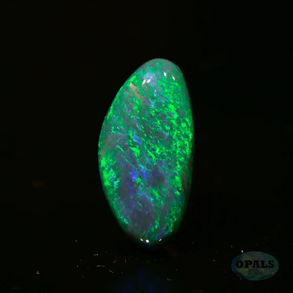 4.32ct Australian Natural Solid Black Opal Featuring Blue And Green 2 1