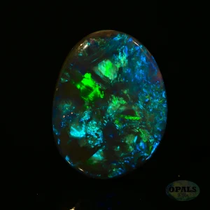 4.36ct Australian Natural Solid Black Opal – Featuring Blue Green 1