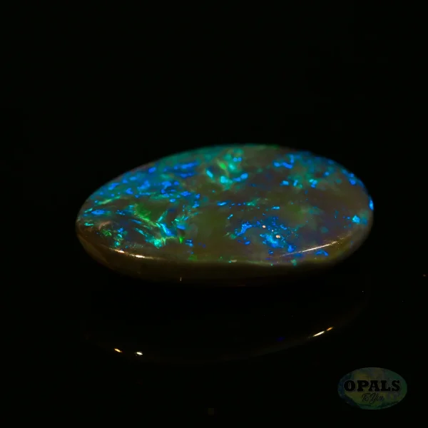 4.36ct Australian Natural Solid Black Opal – Featuring Blue Green 3
