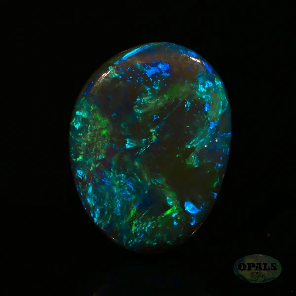 4.36ct Australian Natural Solid Black Opal – Featuring Blue Green 4