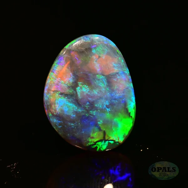 4.78ct Australian Natural Solid Crystal Opal Featuring Green Purple Blue 2