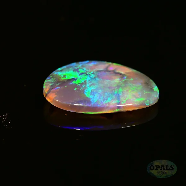 4.78ct Australian Natural Solid Crystal Opal Featuring Green Purple Blue 4