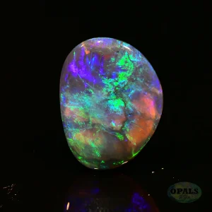4.78ct Australian Natural Solid Crystal Opal Featuring Green Purple Blue 5