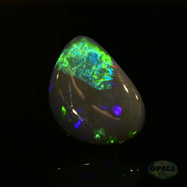 6.63ct Australian Natural Solid Black Opal Featuring Blue Green 2