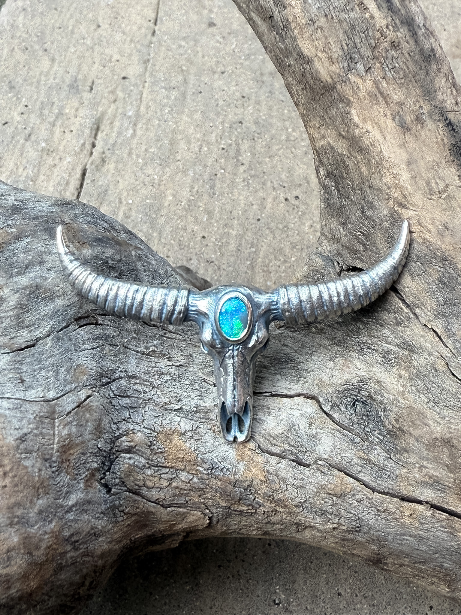 Wee Warra Outback Spirit Opal & Sterling Silver Hat Pin - Image 2